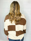 Olson Checkered Sweater | Coffee