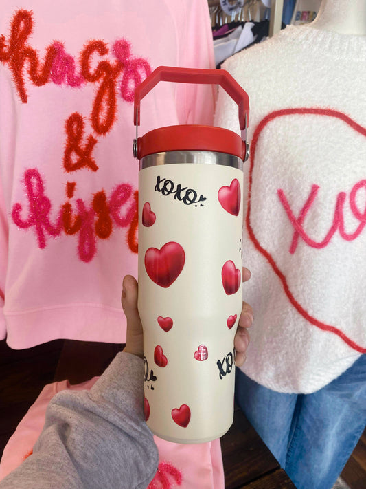 XOXO 30oz Tumbler | Cream