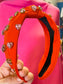 Heart Shaped Rhinestones Headband | Red