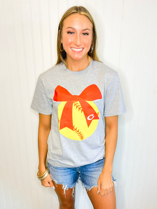 Corbin Softball Bow Tee