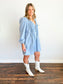 Olivia Pleated Front Denim Romper