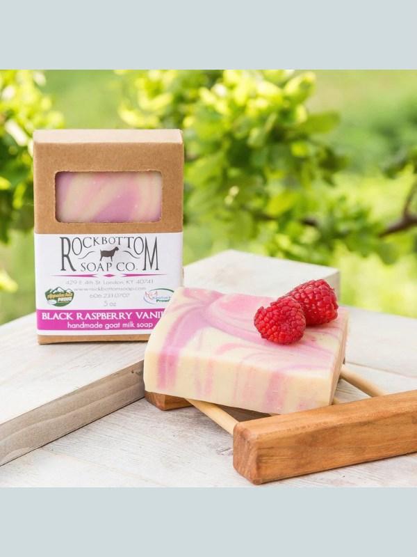 Rock Bottom Goat Milk Soap | Black Raspberry Vanilla