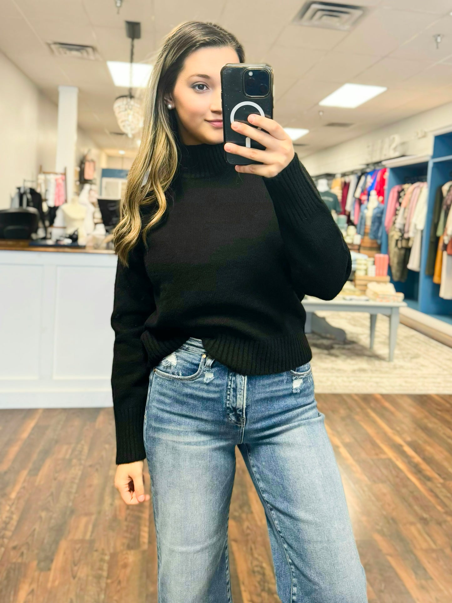 Loretta Mock Neck Sweater