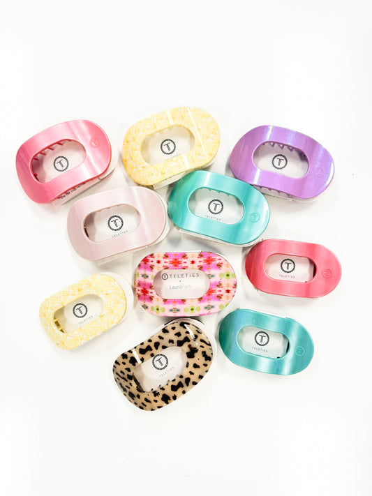 Teleties | Flat Round Hair Clips