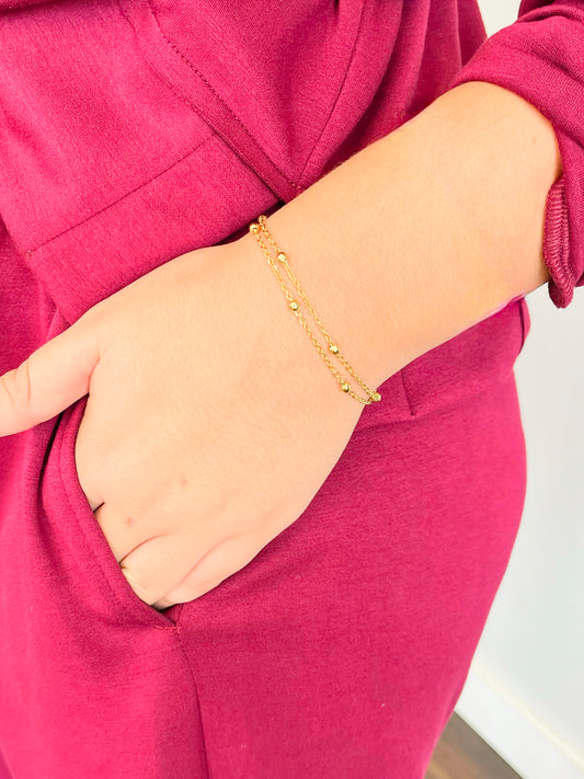 Faye Minimalist Layered Bracelet