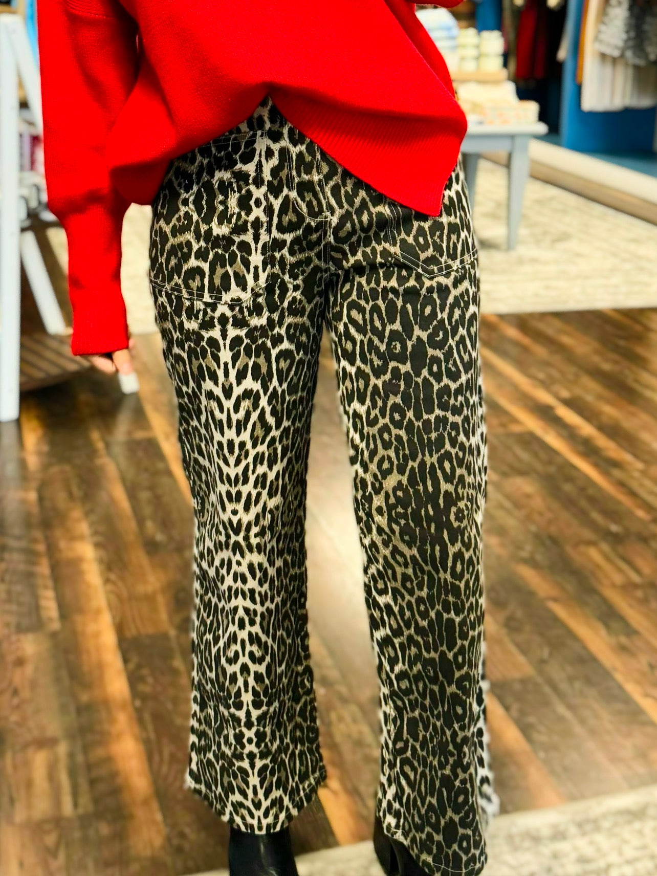 Lily Leopard Wide Leg Pants