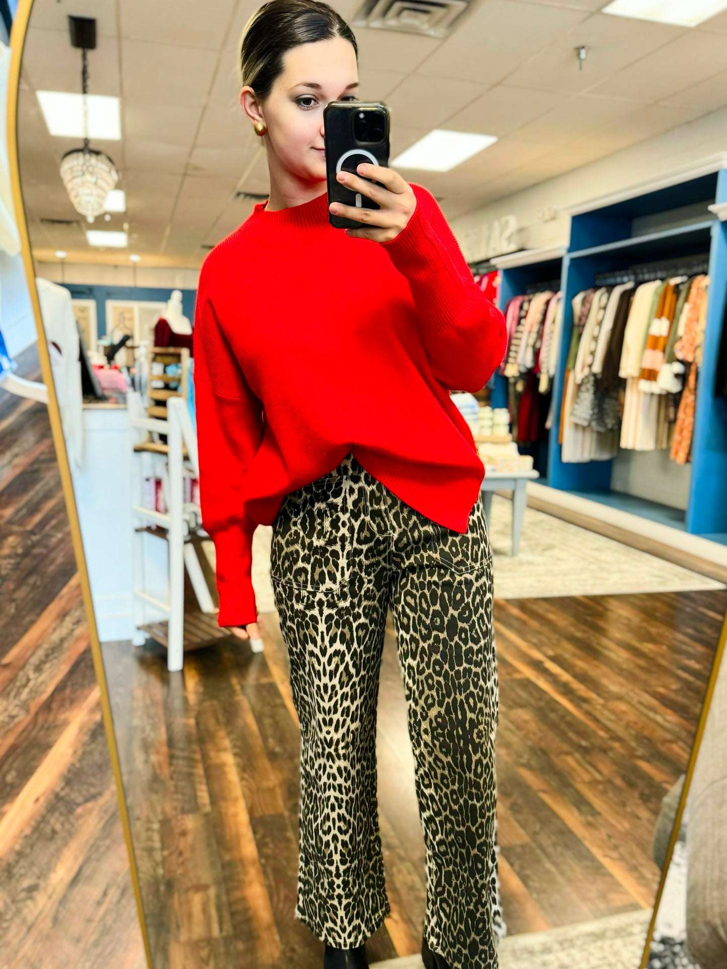 Lily Leopard Wide Leg Pants