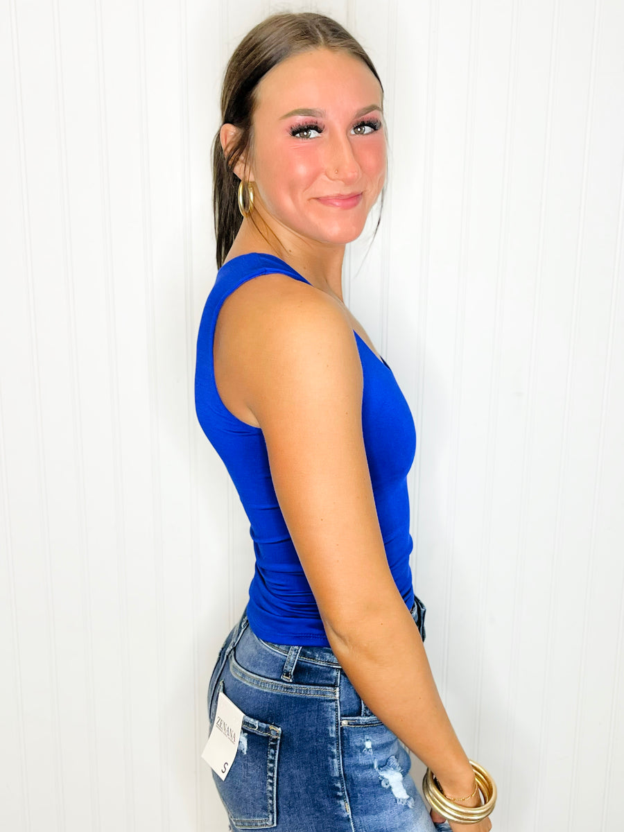 Dana Fitted Tank Top | Royal Blue