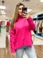 Dianne Mock Neck Sweater | Pink