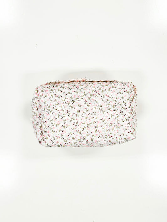 Ruffled Ditzy Floral Make-Up Bag