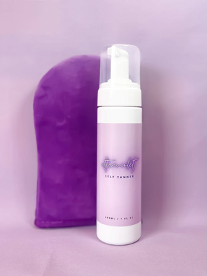 UltraViolet Self Tanning Mousse and Application Mitt