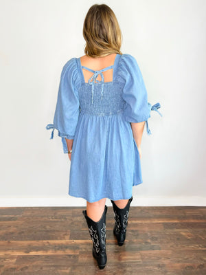 Mason Half Sleeve Denim Dress