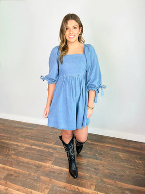 Mason Half Sleeve Denim Dress