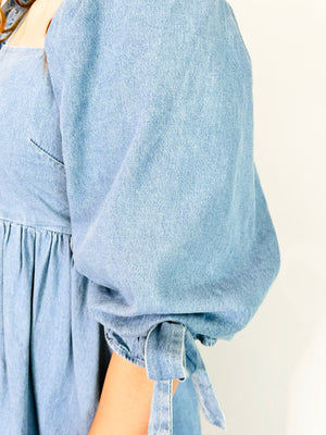 Mason Half Sleeve Denim Dress