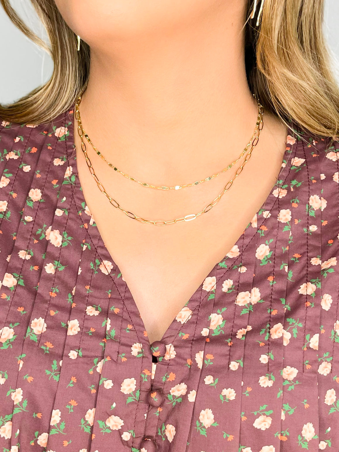 Jimmy Paperclip Layered Necklace