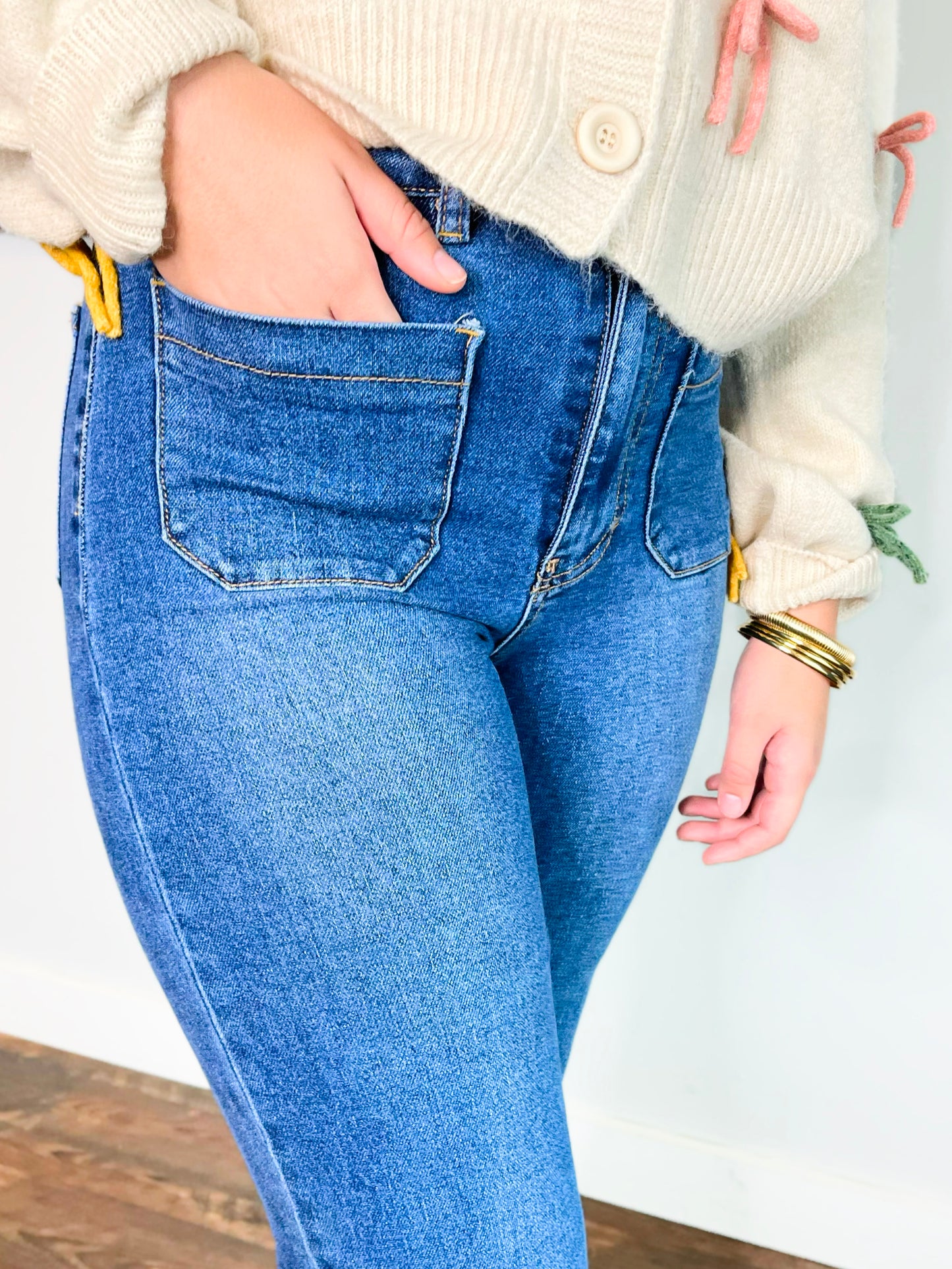 Jimmy Wide Leg Jeans | Dark Denim