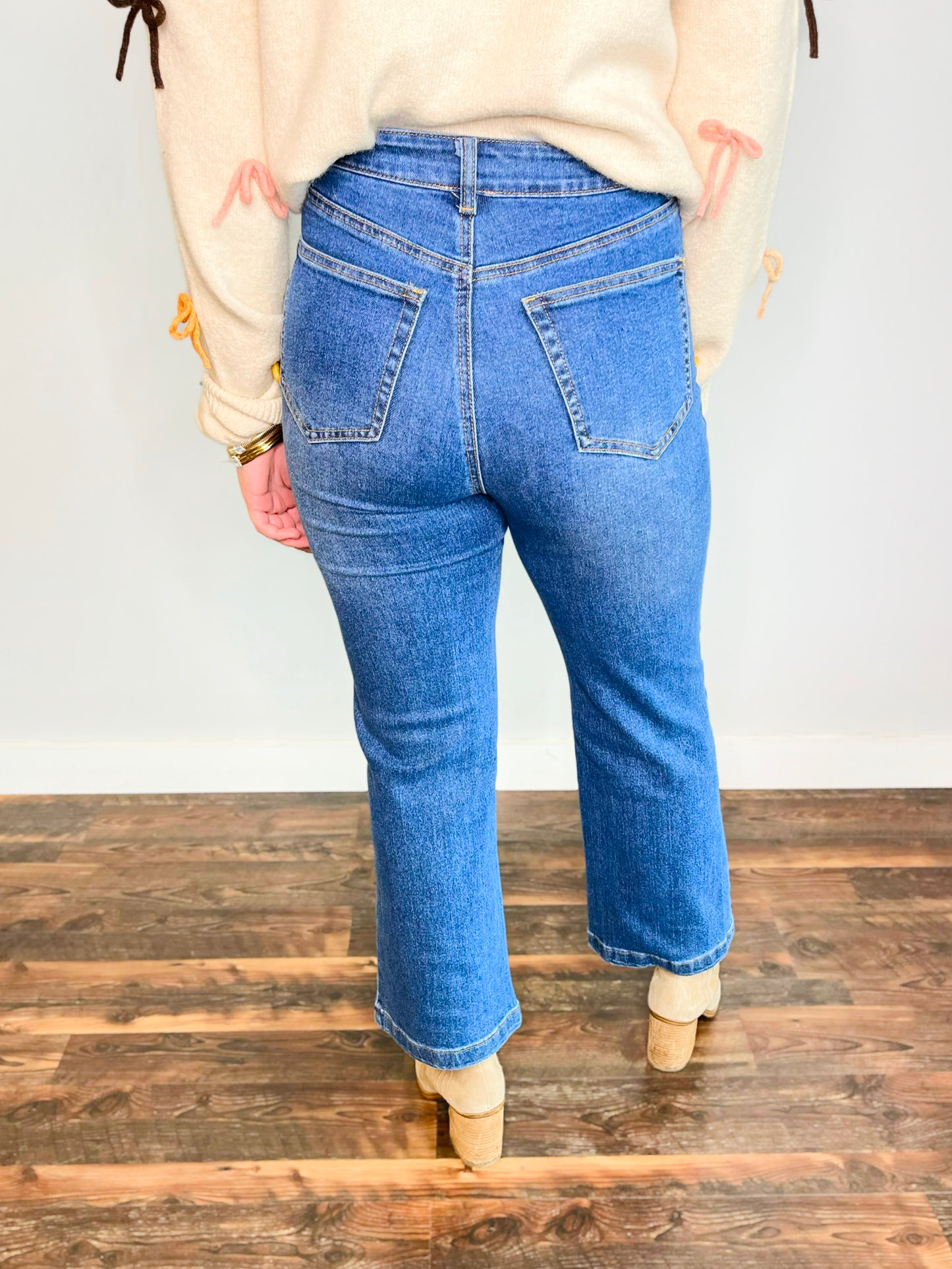 Jimmy Wide Leg Jeans | Dark Denim