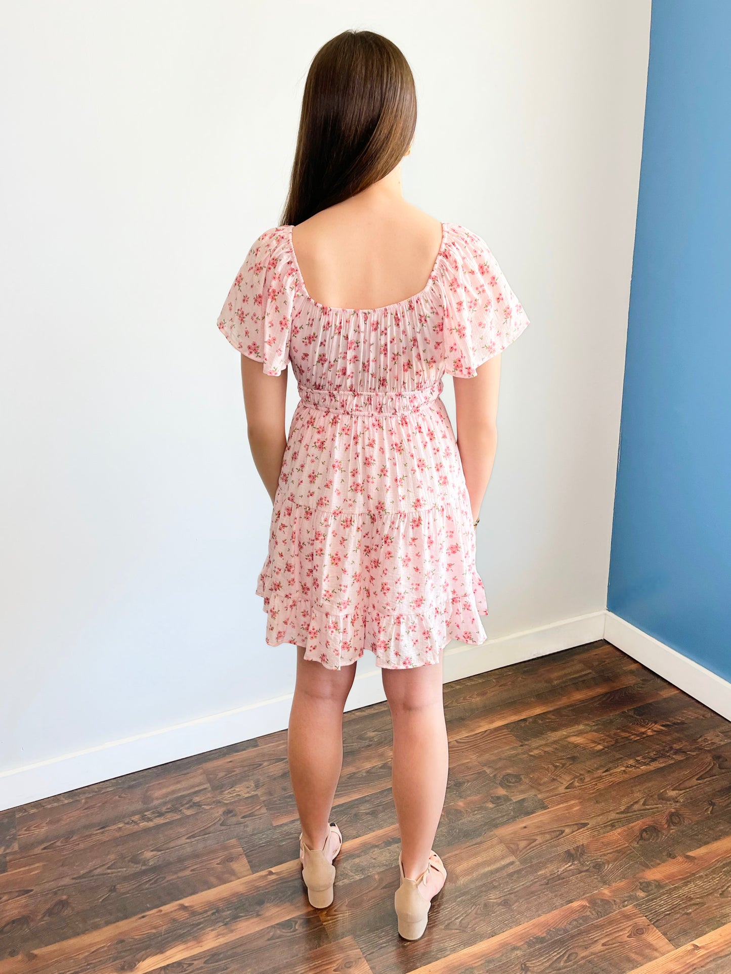 Madison Front Tie Floral Dress