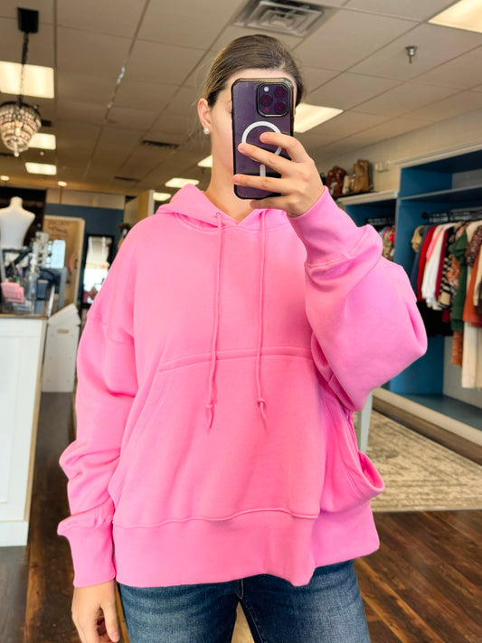 Evie Oversized Hoodie | Candy Pink