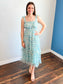 Zoey Floral Tie Strap Dress | Sage Multi