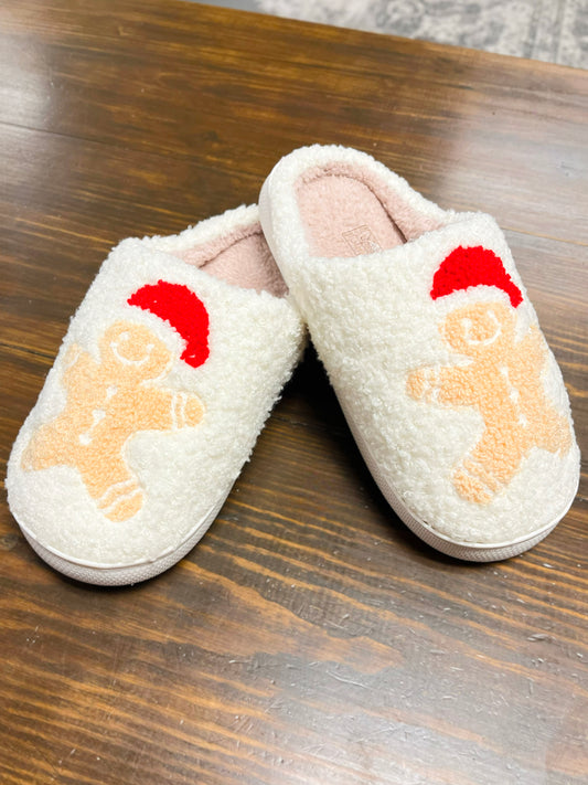 Gingerbread Man Slippers