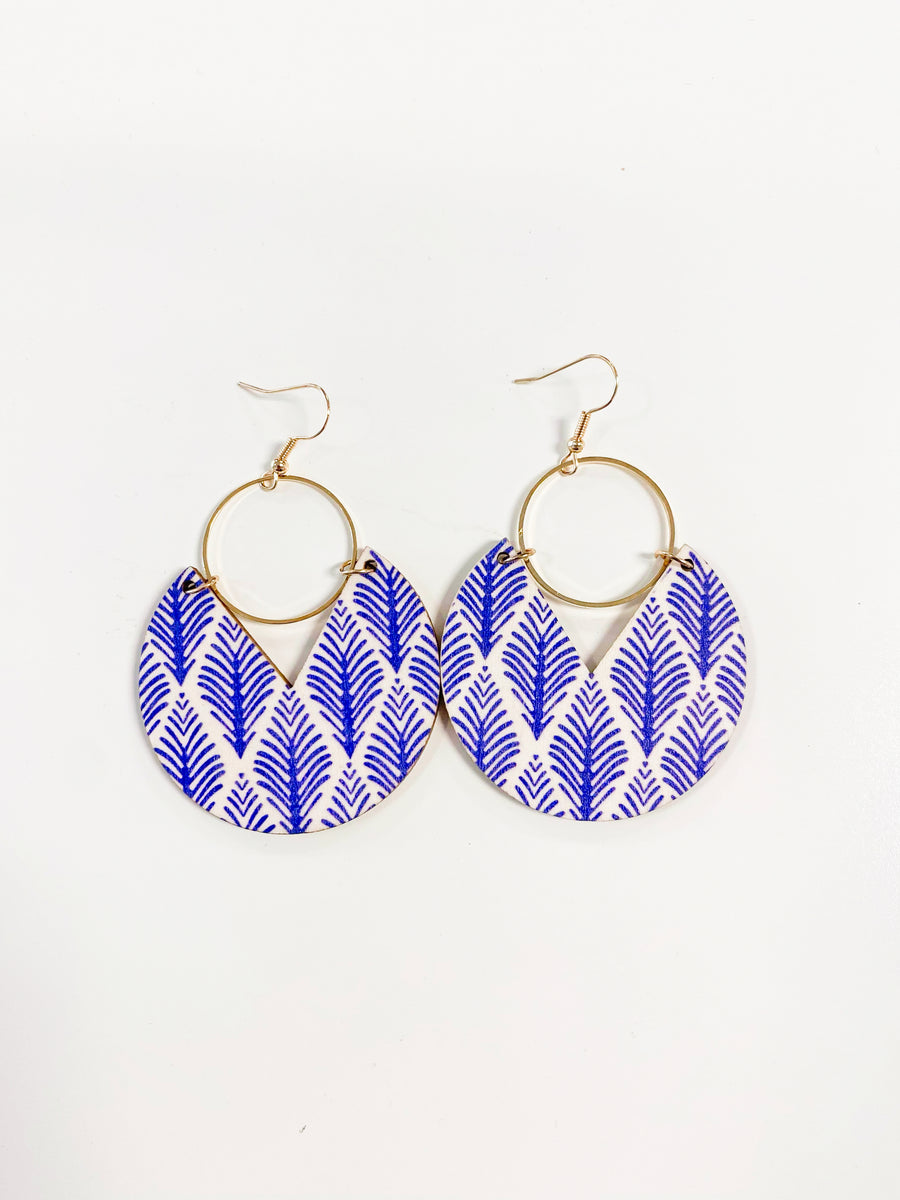 Patterned Drop Earrings