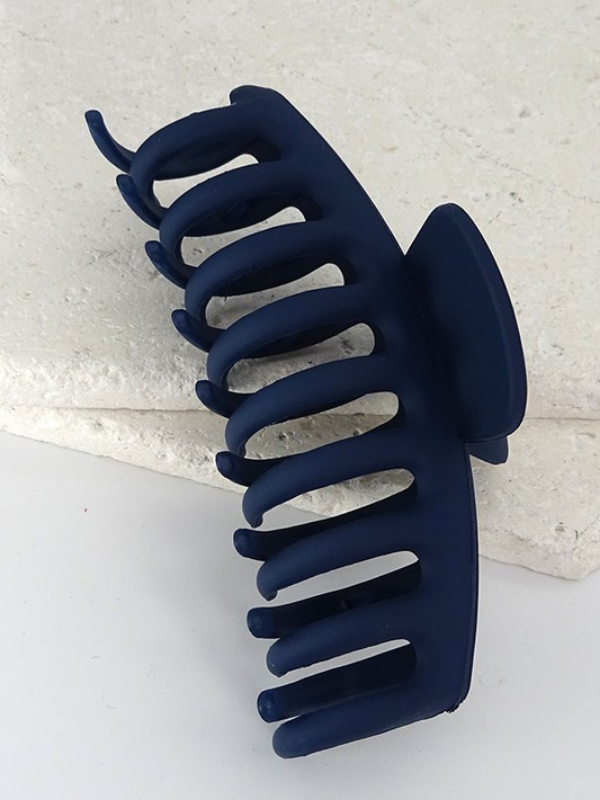 Large Matte Claw Clip -Navy