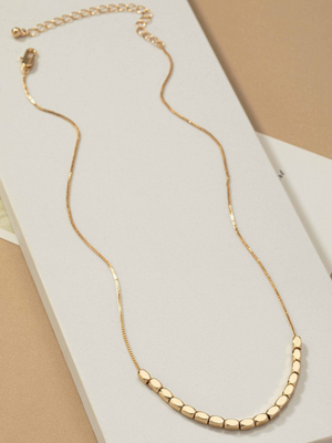 Metal Bead Chain Necklace