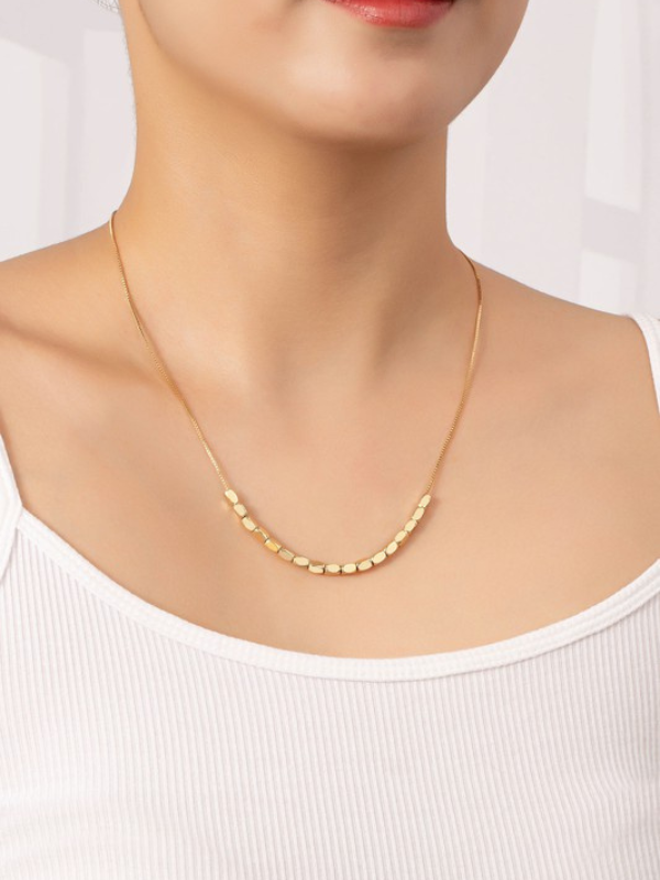 Metal Bead Chain Necklace
