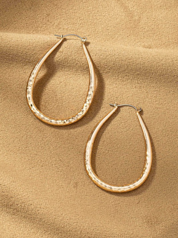 Textured Teardrop Earrings