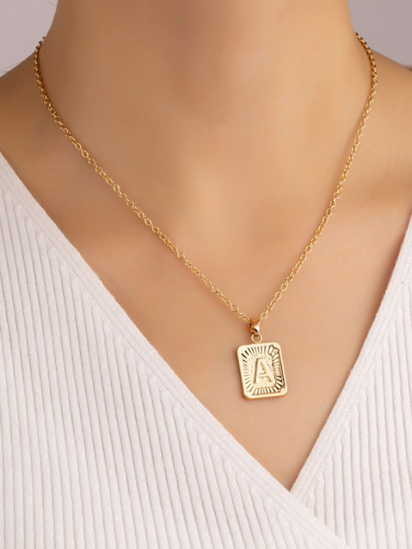 Kel Initial Necklace -Gold
