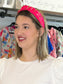 Multi-Colored Rhinestone Knot Headbands