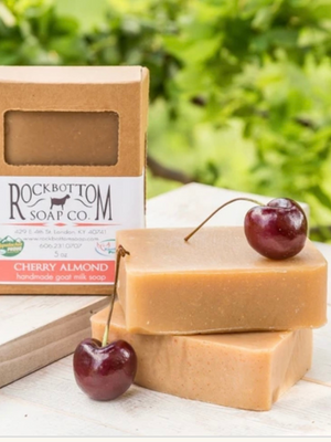 Rock Bottom Goat Milk Soap -Cherry Almond